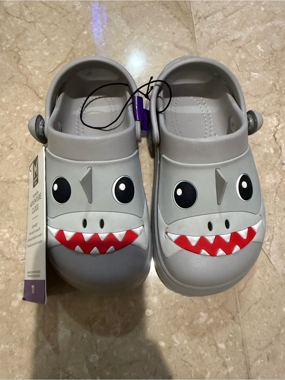 New Member’s Mark Toddler Shark Clogs - size 11